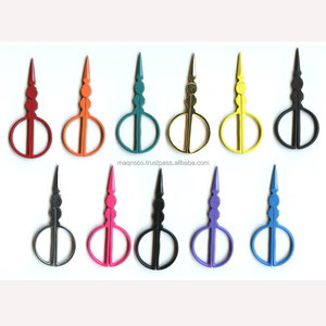 High Quality Stainless Steel Round Design Beauty and Craft Scissors for <b>Needlework</b> Sewing and Eyebrow Trimming - Product Image 6
