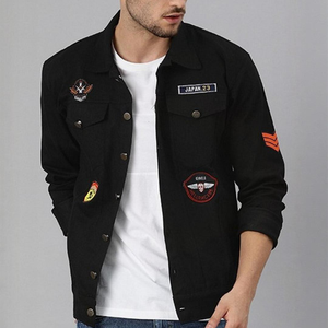 OEM <b>Mens</b> Denim Jean <b>Jacket</b> Casual Outwear Fall <b>Jacket</b> Denim Button up Coat Oversize Denim <b>Jacket</b> for <b>Men</b> acidwash fashion casual - Product Image 5