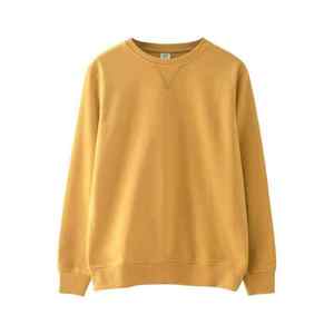 Sudadera de Cuello Redondo para Hombre, Color Morado, Corte Regular, Informal, 100% Algodón Tejido, Color Sólido, para Otoño - Product Image 5