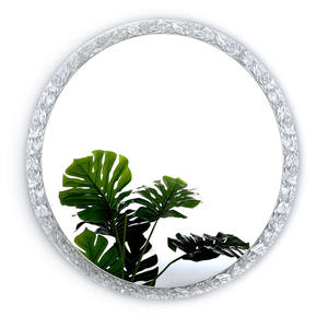 Miroir mural décoratif de luxe à LED rétroéclairé avec bord en cristal et capteur tactile, design moderne, pour salle de bain et décoration intérieure - Product Image 3