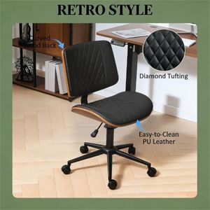 Sedia da ufficio per computer nera - Product Image 4