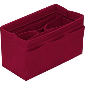 Organizer per Borsa Fai-da-Te con 14 Tasche, Inserto in Feltro Rosso Scuro per Borse e Borsette con 14 Scomparti - Product Image 1