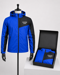 <b>Men</b> Waterproof <b>Rain</b> Jacket Lightweight Hooded Windproof Breathable Outdoor Shell <b>Coat</b> for Hiking Travel and Daily Wear - Product Image 6