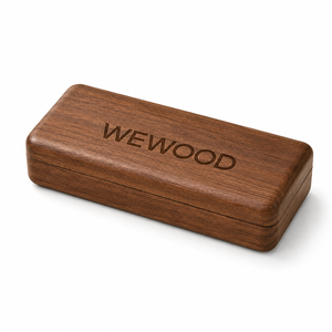 Étui de rangement pour lunettes en bois personnalisé avec doublure douce, fermeture magnétique, logo personnalisé et design en bois naturel de qualité supérieure - Product Image 4