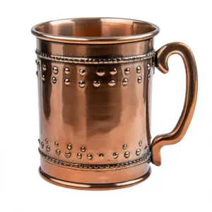 Mug en cuivre martelé noir, doublure en cuivre pur, mug Moscow Mule, mug artisanal en cuivre, tasse en cuivre noir mat de luxe - Product Image 3