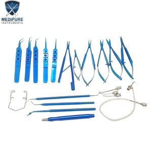 Juego de Instrumentos Quirúrgicos Oftálmicos para Cataratas de 22 Piezas, Acero Inoxidable, Reutilizable, Kit de Cirugía Ocular para Procedimientos Profesionales - Product Image 3