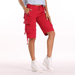 Pantalones Cortos Cargo Elegantes de Estilo Relajado, Perfectos para Uso Casual, Ofrecen Almacenamiento Práctico, Ideales para Actividades al Aire Libre, Pantalones Cortos para Mujer - Product Image 5
