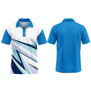 Polo personnalisé avec logo brodé, sublimation, boutons, manches courtes, polo de golf, t-shirt polo pour homme - Product Image 3