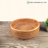 Natuurlijk rotan, milieuvriendelijk, handgeweven, vintage, flexibel, multifunctioneel fruitmandje, dienblad, sieraden, keuken, woonkamer