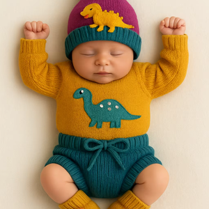 Conjunto de Ropa de Bebé de Punto Suave para Clima Frío, Diseñado para Mayor Comodidad, Producción a Medida - Product Image 1