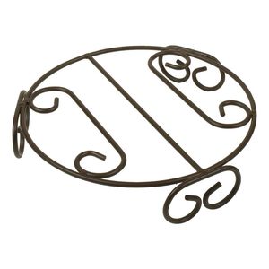 Metal Flower <b>Pot</b> <b>Stand</b> Indoor Outdoor Plant Holder Round Iron Base - Product Image 6