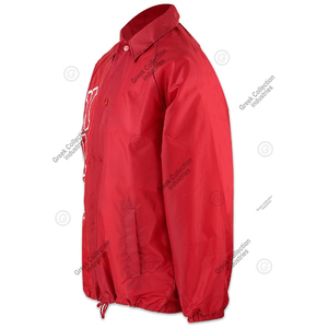 custom sorority and fraternity line <b>jacket</b> KAP coach <b>jacket</b> waterproof PU fabric embroidery Greek letters with mesh lining - Product Image 4