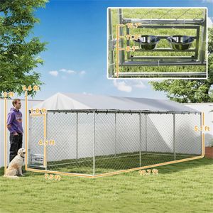 Cuccia per Cani da Esterno e Pollaio, Gabbia per Animali Domestici per Uso Avicolo e Canino - Product Image 6