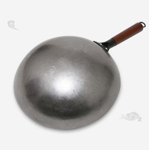 Wok Profesional de Acero Inoxidable, Fondo Redondo Tradicional, Resistente, Capacidad de 20L, Mango de Madera, Apto para Lavavajillas - Product Image 5