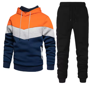 Ensemble de survêtement streetwear 2 pièces personnalisé pour homme en molleton technique brodé, sweat à capuche et pantalon de jogging, collection automne-hiver, vente en gros - Product Image 3