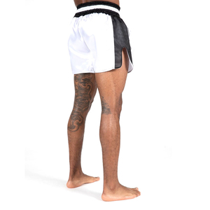 Pantalones cortos de boxeo Muay Thai de alta calidad diseñados con tela de secado rápido, cintura elástica y ajuste atlético para un máximo rendimiento. - Product Image 2