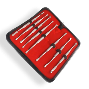 ชุดตะไบกระดูก 8 ชิ้น สำหรับศัลยกรรมทันตกรรม ศัลยกรรมกระดูกสัตว์  ทำจากสแตนเลสสตีล  ชุดเครื่องมือขึ้นรูปกระดูกแบบสองด้าน - Product Image 5