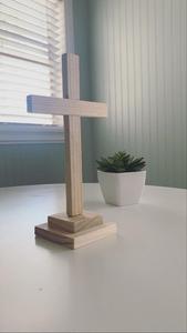 Wooden <b>Desk</b> Cross Decor - Product Image 6