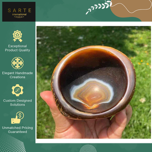 Venta Exclusiva de Cuencos Decorativos de Mármol con Piedras Preciosas Naturales Hechos a Mano de Primera Calidad para Decoración del Hogar al Mejor Precio - Product Image 5
