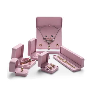 Luxury Necklace Bracelet <b>Earring</b> Ring Packaging Jewelery Set <b>Box</b> Custom logo Premium Velvet Jewelery <b>Box</b> - Product Image 5