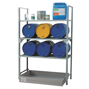 Scaffale per fusti 540 elemento base con vasca di raccolta GFK 150 - Product Image 2