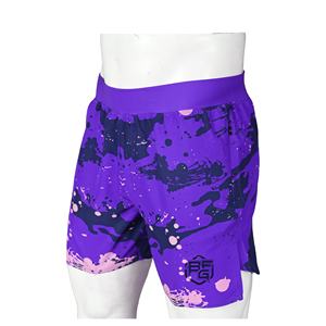 Pantalones cortos de MMA profesionales de entrenamiento BJJ NO GI con logotipo personalizado OEM para hombre con impresión por sublimación en tamaño y diseño multicolor - Product Image 1