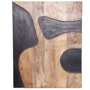 Plaque murale en bois artisanale - Décoration d'intérieur abstraite moderne par Aqdus Saleem - Product Image 1