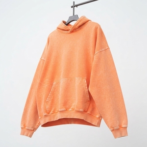 Sudadera con Capucha Personalizada Estilo Vintage, Lavado Ácido, Felpa Gruesa, Efecto Desgastado, Estilo Urbano - Product Image 4