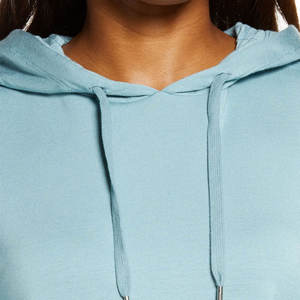 Sweat à capuche avec cordon de serrage, design simple, inspiré du sport, avec logo, coupe confortable et décontractée pour femmes, prix abordable - Product Image 4