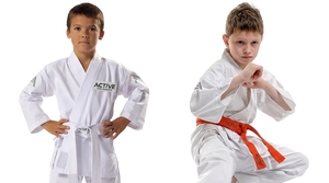 Kimono de karaté pour garçons, 100% coton respirant, coupe classique, blanc, une pièce, vêtements d'arts martiaux pour enfants - Product Image 5