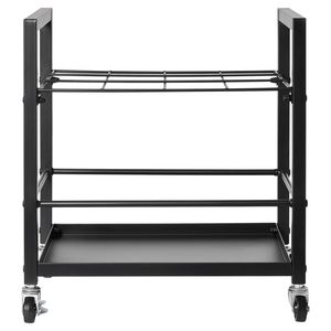 Chariot de rangement mobile en métal à 12 compartiments pour plans, cartes et affiches, avec roulettes, pour un rangement pratique - Product Image 4