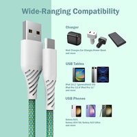 Câble de charge rapide certifié MFI 60W Dragon Skin coloré, boîtier en métal PVC tressé pour iPad iPhone - Batteries externes iOS