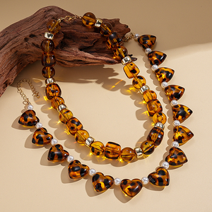 Collar de Cuentas Hecho a Mano, Estilo Dopamina, con Cuentas de Resina Multicolor, Gargantilla, Accesorio Artesanal - Product Image 6