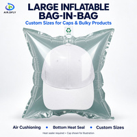 AIR.DFLY Sac gonflable sur mesure pour casquettes de baseball, emballage à coussin d'air grand format avec fond ouvert pour thermoscellage