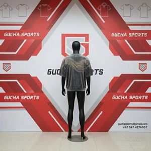 Sudadera de terciopelo para hombre con bordado de ondas con pedrería, tela suave de primera calidad, corte holgado, estilo streetwear para uso casual. - Product Image 4