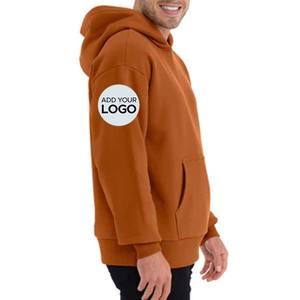 Nouveauté : Sweats à capuche oversize structurés gaufrés, en coton épais, style hiver, personnalisables, faible MOQ, en promotion - Product Image 2