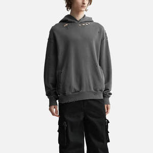 เสื้อฮู้ดดี้ผู้ชายแฟชั่นสตรีทสไตล์เท่ๆ ผ้าฟลีซคอตตอน 100% ผลิตจากโรงงานในปากีสถาน ขายดีสำหรับฤดูหนาว - Product Image 4