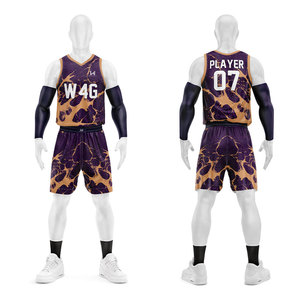Uniformes de basketball pour garçons et jeunes, personnalisés, imprimés avec logo sur le devant, séchage rapide, respirants, réversibles, tissu 100% polyester, vente en gros - Product Image 6