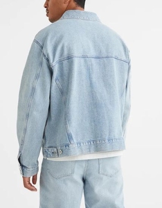 Men's Collar Jacket and Straight Leg <b>Pants</b> Acid Wash Two Piece Set OEM ODM Clothing Factory Wholesale - Product Image 4