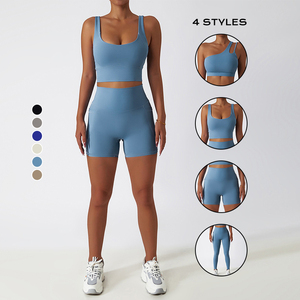 Conjunto de Dos Piezas para Mujer, Ropa de Yoga, Chaleco Sin Mangas Ajustado, Leggings de Cintura Alta, Conjunto Deportivo para Gimnasio - Product Image 4