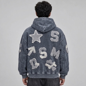 High quality mens embroidered <b>hoodie</b> with a warm feel stylish pattern comfortable fit and reliable <b>stitching</b> for everyday use - Product Image 5