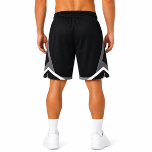 Shorts de basket-ball en mesh personnalisés pour hommes, séchage rapide, entraînement, gym, course à pied, fitness, athlétisme, fabricant OEM - Product Image 2