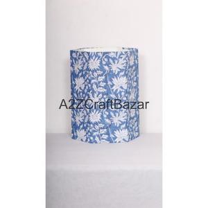 Poubelle extérieure élégante en carton de coton, pliable, hexagonale, à ouverture supérieure, pour bureau et usage intérieur/extérieur, motif imprimé DIY - Product Image 2