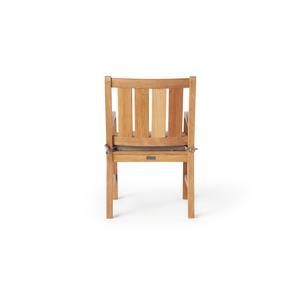 Sillón de Madera de Teca Maciza con Asiento Acolchado – Silla de Comedor Moderna de Madera para Restaurante, Cafetería, Muebles de Patio - Product Image 4