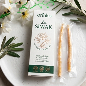 Orinko Siwak Miswak – Lot de 2 bâtonnets de soin buccal premium pour usage quotidien, conçus pour des dents saines, un nettoyage confortable et une hygiène buccale quotidienne - Product Image 6