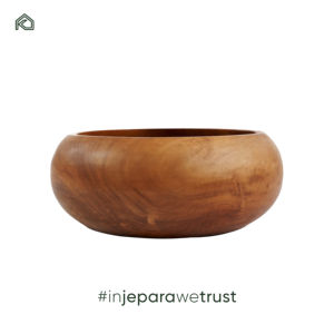 Tazón Decorativo Premium de Raíz de Teca Moderna, Indonesia, Madera Natural Orgánica, Paquete de Varias Piezas para Ramadán, para el Hogar y Restaurantes - Ali - Product Image 2