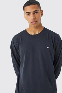 Camisetas de Manga Larga para Hombre, Talla Grande, 280G, Algodón Premium, Corte Holgado, Personalizables, Proveedor Mayorista en EE. UU. - Product Image 2