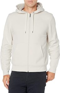 Sudadera con Capucha y Cremallera para Hombre, Color Marrón, Felpa, Corte Regular, Estilo Casual, para Otoño - Product Image 6