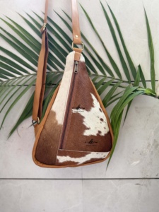 Bolso de Hombro de Cuero Vacuno de Diseño de Alta Calidad, Bolso de Viaje de Cuero Genuino, Fácil de Llevar, Multiusos, Cinturón Portamonedas - Product Image 1