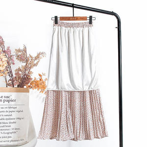 Women's Bohemian A-Line <b>Pleated</b> <b>Maxi</b> <b>Skirt</b> High Waist Solid Color Polyester Chiffon Floor-Length Soft Summer Anti-Pilling - Product Image 4
